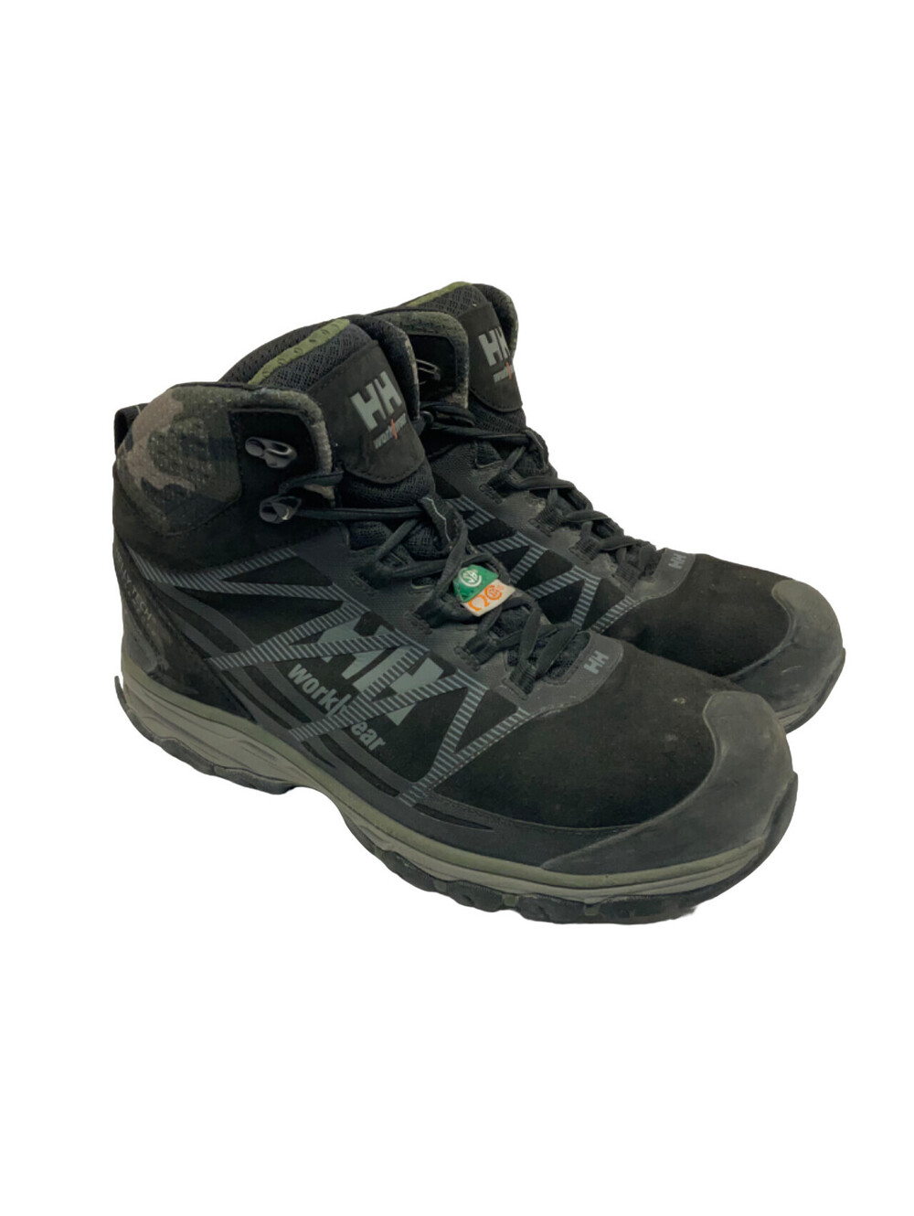 HELLY HANSEN Men's Alum Toe CP Mid-Cut Work Boots HHS191010 Black/Camo Size 8.5M